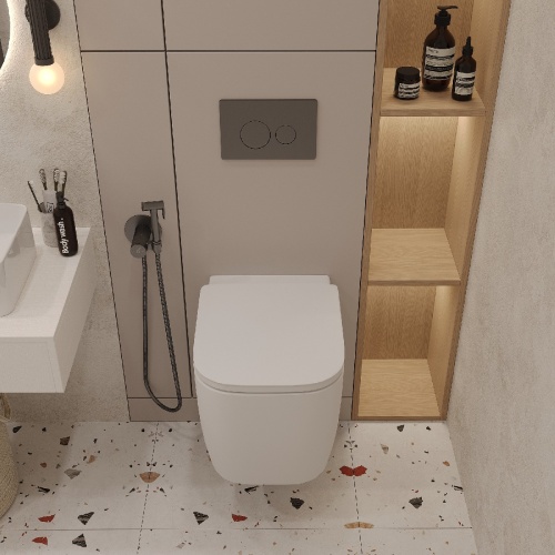 Комплект Oliveeka инсталляция OL-MQ-003 с унитазом OL-G1 и кнопкой OL-R22-BGM