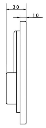 Кнопка для инсталляции Caprigo BRICKS Steel бронза BS003-vot