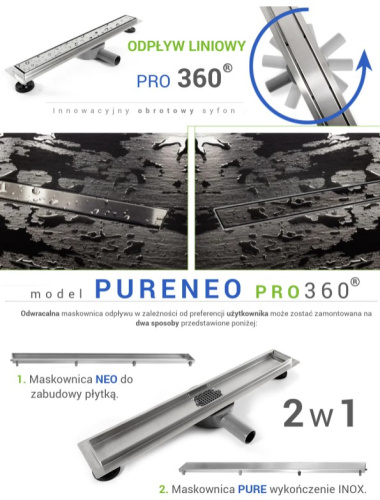 Трап для душа Rea Neo&Pure 600 N Pro G0900