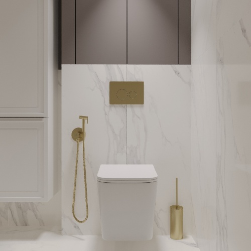 Комплект Oliveeka инсталляция OL-MQ-003 с унитазом OL-5014 и кнопкой OL-R22-BG