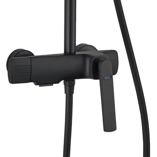 Душевая система Rea Rebel black P2416
