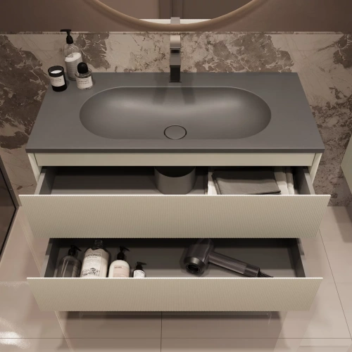 Тумба подвесная Vincea Welle 1000 M.Beige Soft-touch VMC-2WL100MBG