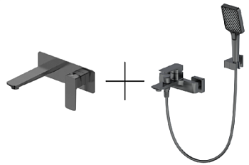Душевая система для ванны со смесителем Oliveeka OL-639003A+869003-BGM