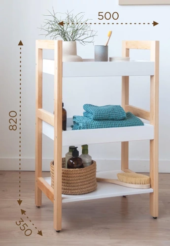 Стеллаж контейнеры Vela дерево KR5007