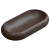 Раковина накладная 80x42 см GSG Ceramic Design Petra PELAV80035, Cacao Matt