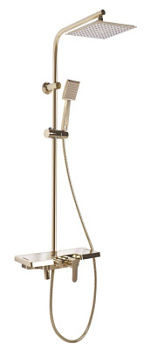 Душевая система Rea Bravo gold P4120