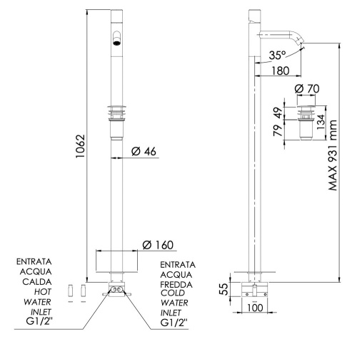 Смеситель для раковины Daniel Trilogy TG68815