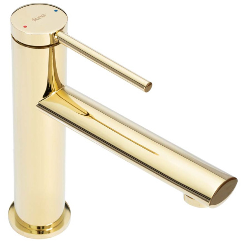 Смеситель для умывальника Rea Oval Gold B6515