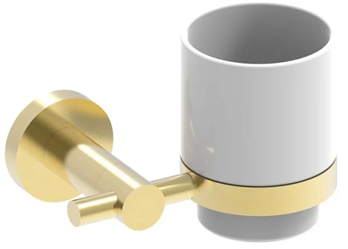 Стакан настенный Nemo NM-01021BG brush gold