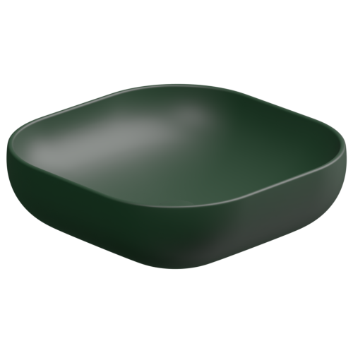 Раковина накладная 45 см GSG Ceramic Design Easy EALAVQU45036, Smeraldo Matt