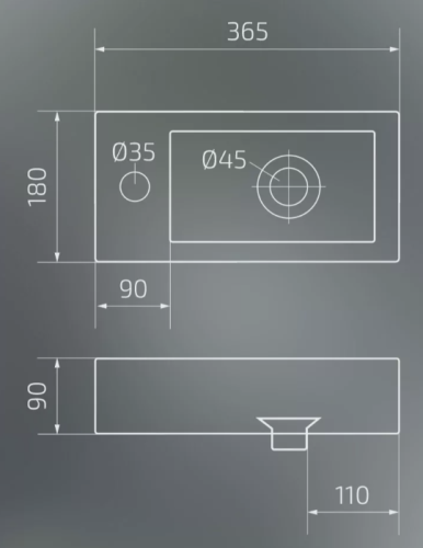 Умывальник Gid N9272R
