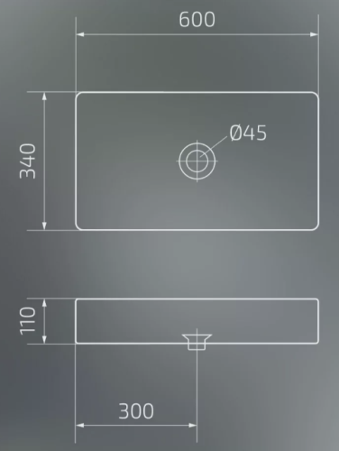 Умывальник Gid Mnc396T