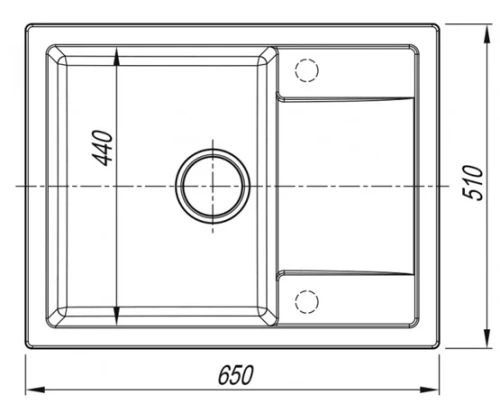 Мойка кухонная Arfeka ZIA 65 shadow grey