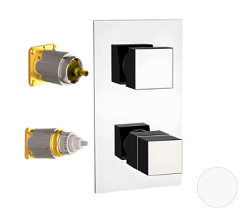 Смеситель для душа Remer Q-Elegance QT93KBBO, белый матовый