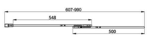 Душевая шторка на ванну Vincea VSB-1E100CLGM