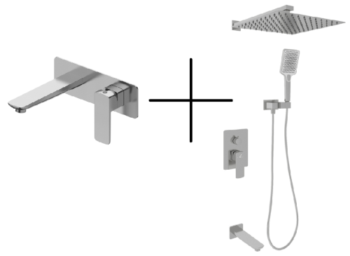 Набор душевой со смесителем Oliveeka OL-88939003+869003-BN