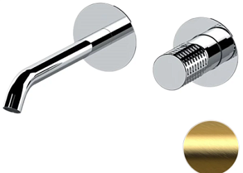 Смеситель для раковины Remer Celebrity CEC15PWBBG, золото брашированное