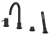Душевая система для ванны со смесителем Oliveeka OL-669017+88239017-MB Душевая система для ванны со смесителем Oliveeka OL-669017+88239017-MB